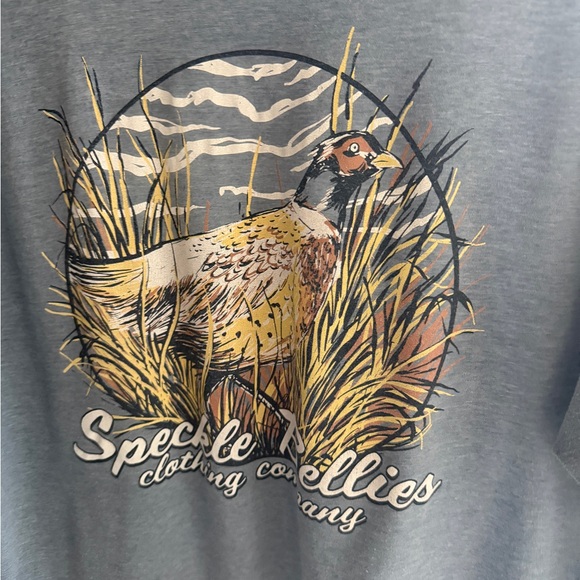 Speckled Bellies Other - Speckled Quail Graphic Short Sleeve Tee - Gray